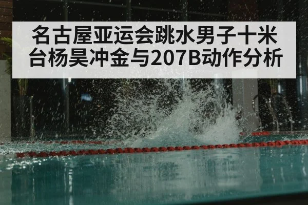 名古屋亚运会跳水男子十米台杨昊冲金与207B动作分析